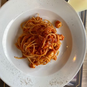 Spaguettone Amatriciana.