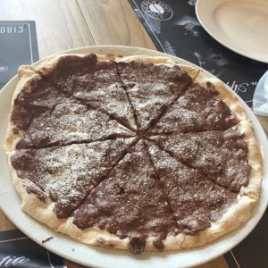 pizza con nutella !