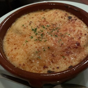 Langostinos gratinados