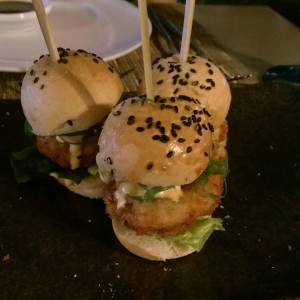 Para picar - Rock prawn sliders