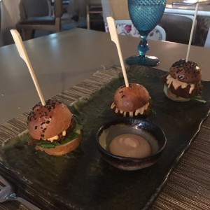 Para picar - Rock prawn sliders