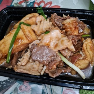 cacerola de combinación con tofu