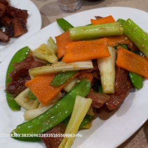 vegetales con chorizo chino