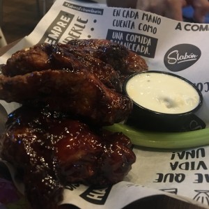 wings salsa whisky bbq 