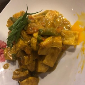 pollo al curry con coco