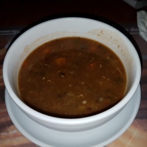 sopa de lentejas