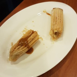 Churro relleno de Manjar