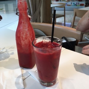 Jugo natural de Fresas