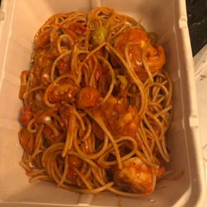 langostino con pasta