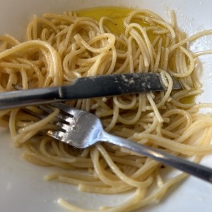 Spaguetti al olivio 
