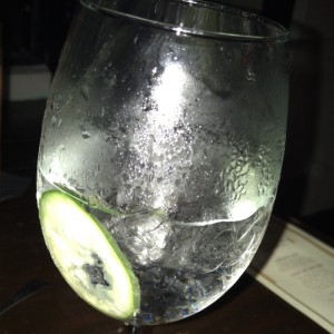 gin tonic con pepinl