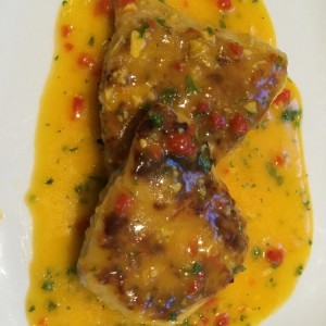 corvina al ajillo