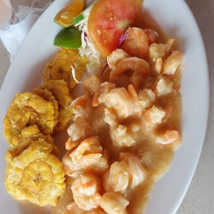 Mariscos - Camarones Al ajillo