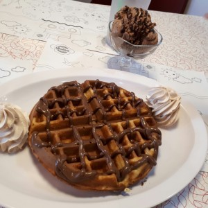 waffle con Nutella