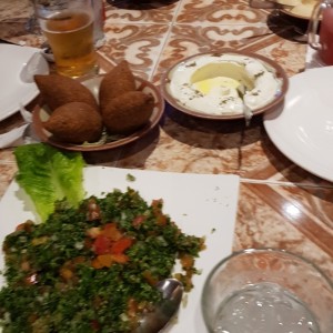 Tabule, Kibbe, Hummus 