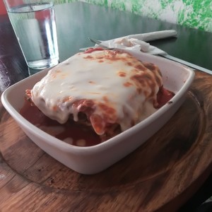 lasagna gratinada de carne