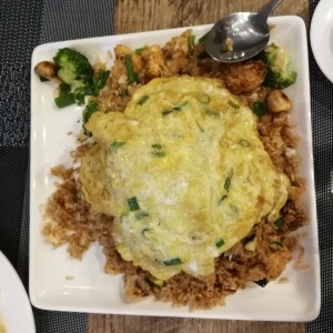 arroz chaufa con pescado