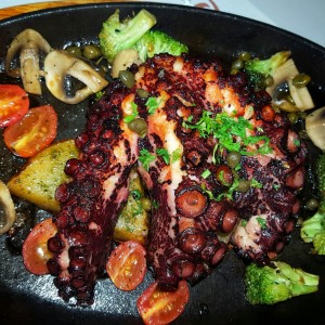 Pulpo Grill con Vegetales