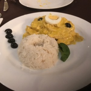 Pollo a la huacaina 