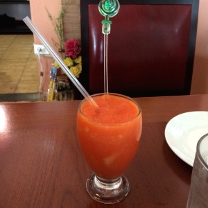 Licuado de papaya