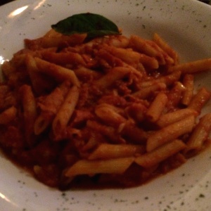 Penne en Salsa Amattriciana