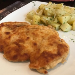 Pechuga de pollo alla milanese bisanzio