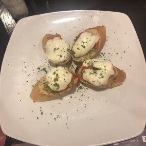 Entradas - Crostini pizzaiola