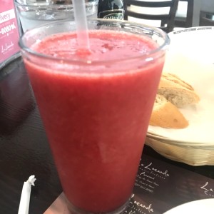 jugo de fresa