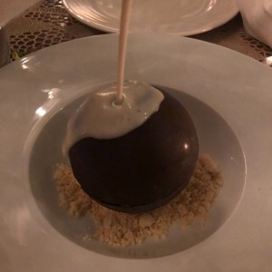 esfera de chocolate con mascarpone 