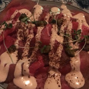 carpaccio de cordero