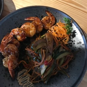 Teppanyaki de langostino