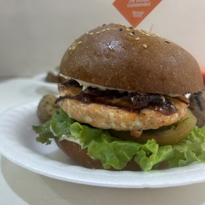 Salmon burger