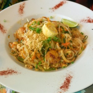 Pad Thai de mariscos 