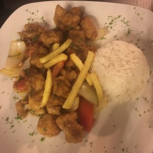 Saltado de pescado