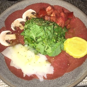 carpaccio de res