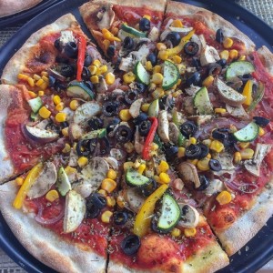 Pizza de vegetales (sin queso)