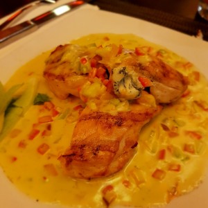 Filete de pollo gratinado