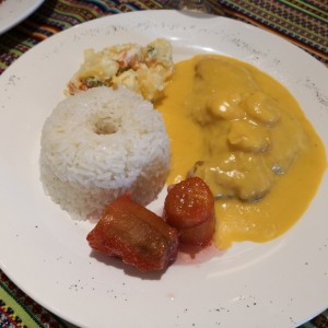 corvina con camarones