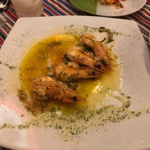 langostinos al ajillo