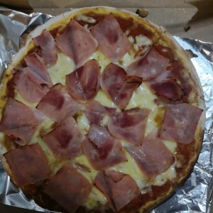 pizza personal de jamon