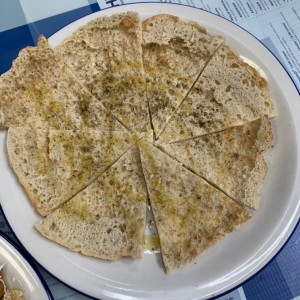 Pan tostado con aceite de oliva