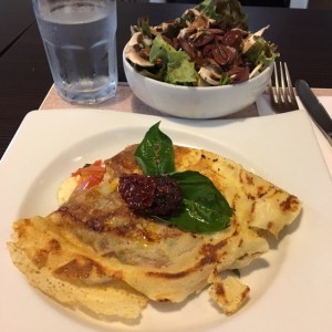 crepe sicilia + ensalada verde (ver pie de pagina en el menu)