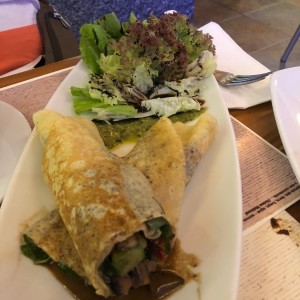 crepe vegetariana 