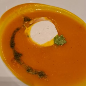 sopa de zapallo o crema  