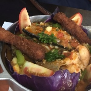 Cazuela de mariscos