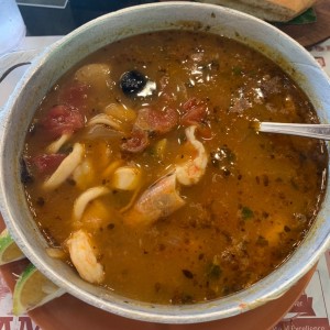sopa de Mariscos