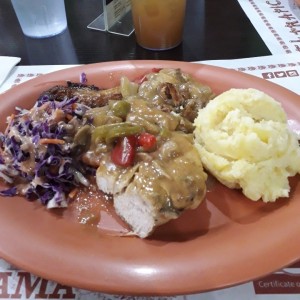 pollo con hongos 