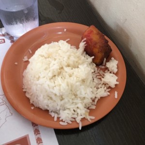 orden de arroz blanco