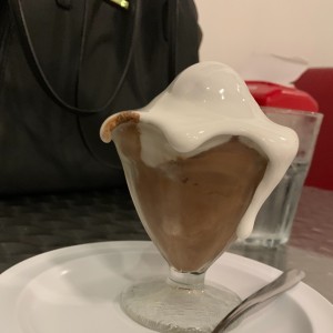 Helado de Chocolate con Malva