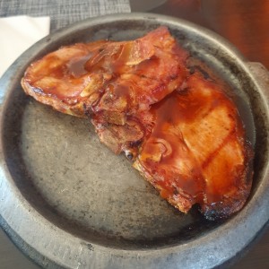 Chuleta de Cerdo en Salsa BBQ